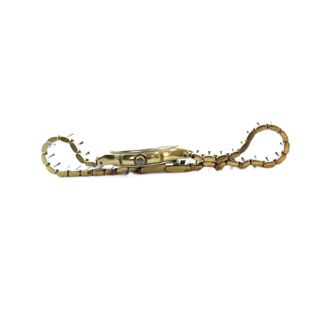 Saint Laurent Yves Watch Quartz Logo Silver Color Gold — view 4
