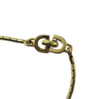 Dior Necklace Rhinestone Logo Gold — view 6