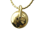 Dior Necklace Rhinestone Logo Gold — view 2