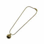 Dior Necklace Rhinestone Logo Gold — view 4