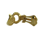 Dior Earrings Clip on Chain Gold — view 3
