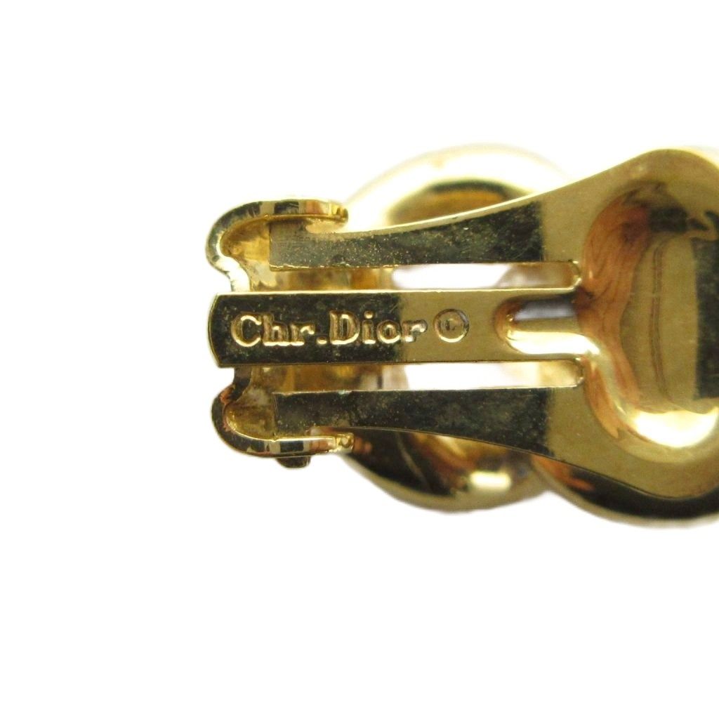 Dior Earrings Clip on Chain Gold — view 5