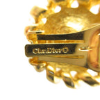 Dior Earrings Clip Type Real Pearl Gold — view 5