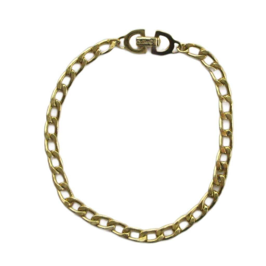 Dior Bracelet Bangle Logo Gold — view 2