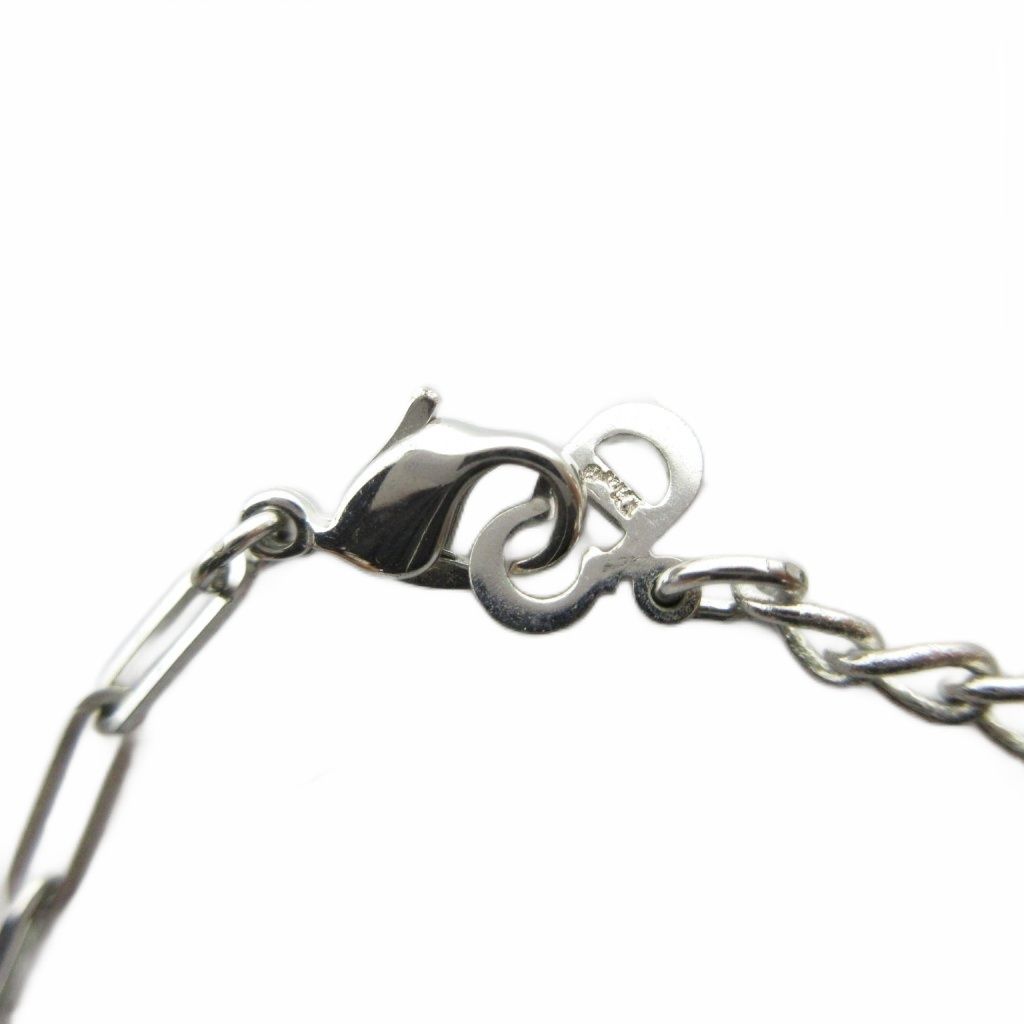 Dior Necklace Pendant Logo Silver — view 6