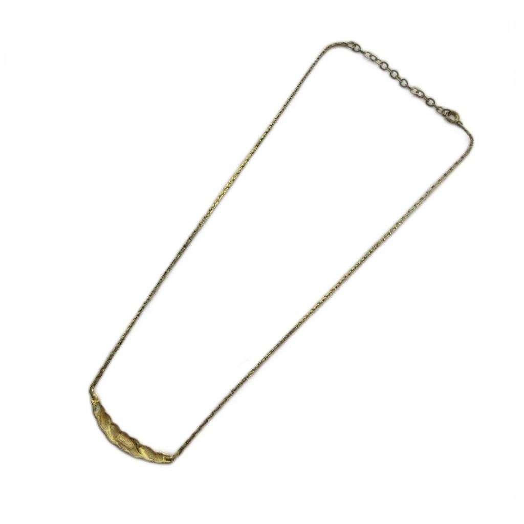 Dior Necklace Logo Rhinestone Gold — view 4