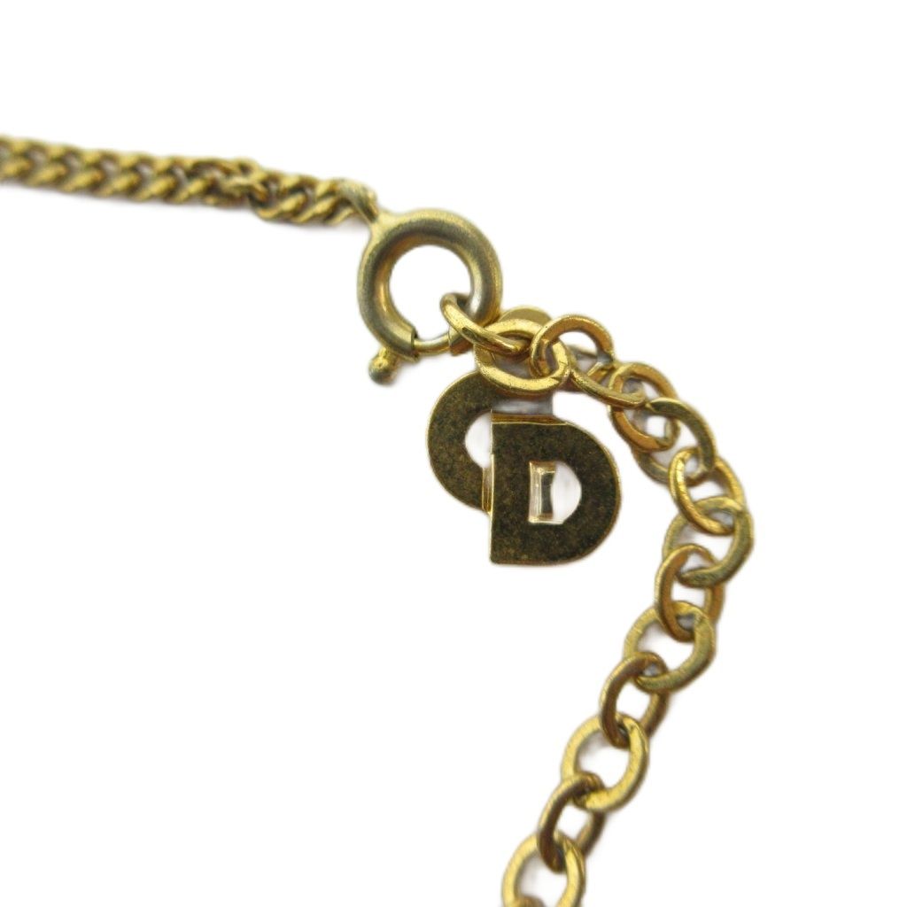 Dior Necklace Pendant Trotter Logo Circle Gold — view 6