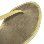 Chanel Sandals 36.5 C Ivory CC Logo Leather — view 8