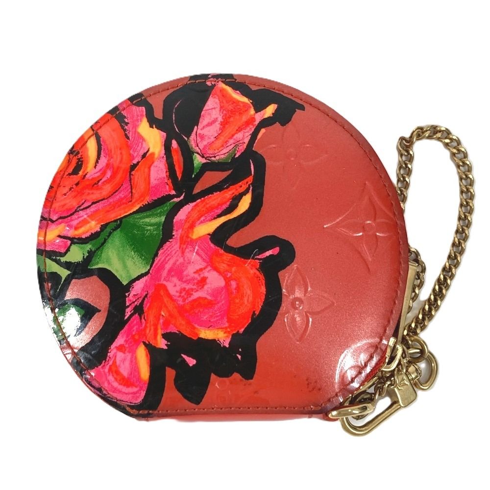 Louis Vuitton Coin Case Porte Monnaie Chapeau Monogram Vernis Orange Sunset — view 2