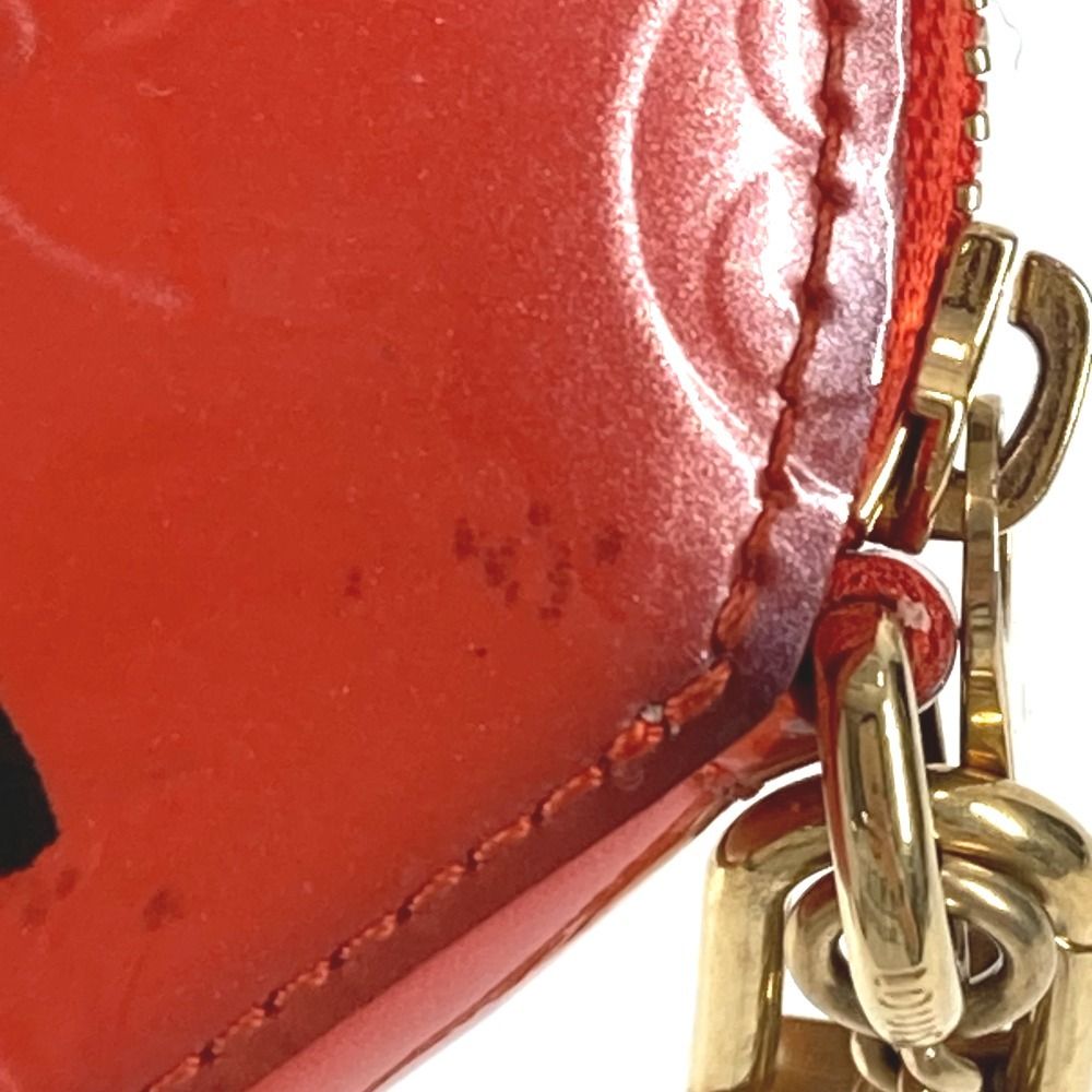 Louis Vuitton Coin Case Porte Monnaie Chapeau Monogram Vernis Orange Sunset — view 7