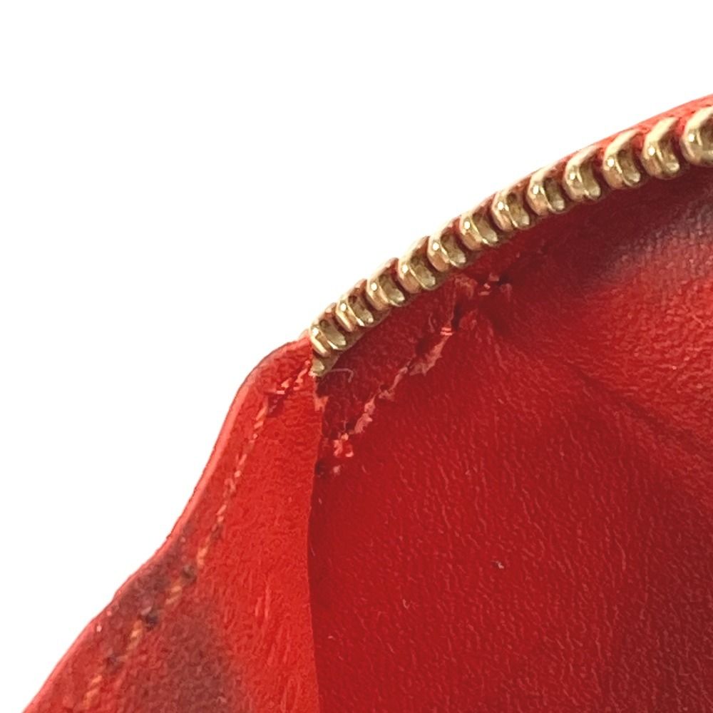 Louis Vuitton Coin Case Porte Monnaie Chapeau Monogram Vernis Orange Sunset — view 5