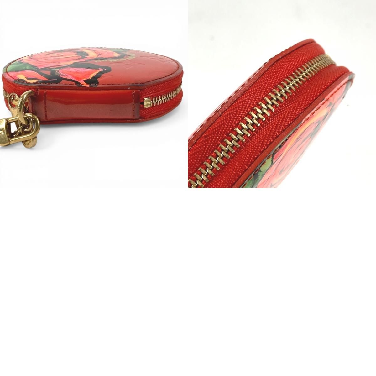 Louis Vuitton Coin Case Porte Monnaie Chapeau Monogram Vernis Orange Sunset — view 9