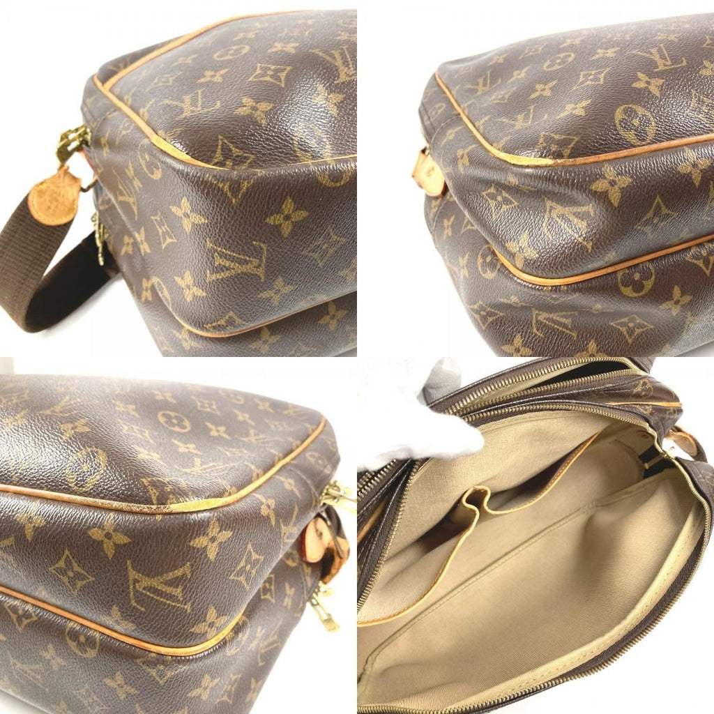 Louis Vuitton Shoulder Bag Reporter GM Monogram Canvas Brown — view 7