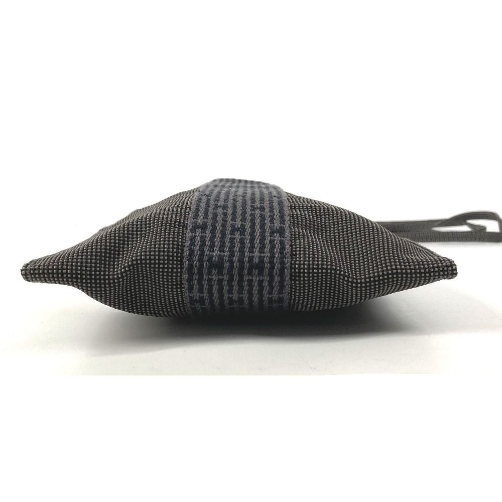 Hermes Shoulder Bag Pochette Canvas Gray — view 8