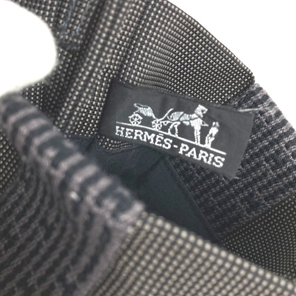 Hermes Shoulder Bag Pochette Canvas Gray — view 4