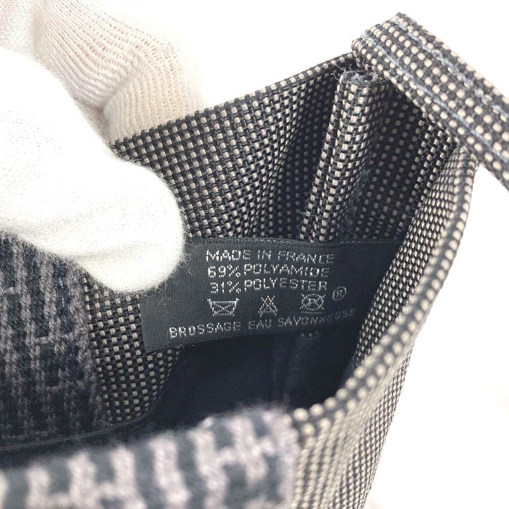 Hermes Shoulder Bag Pochette Canvas Gray — view 5