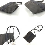 Hermes Shoulder Bag Pochette Canvas Gray — view 9