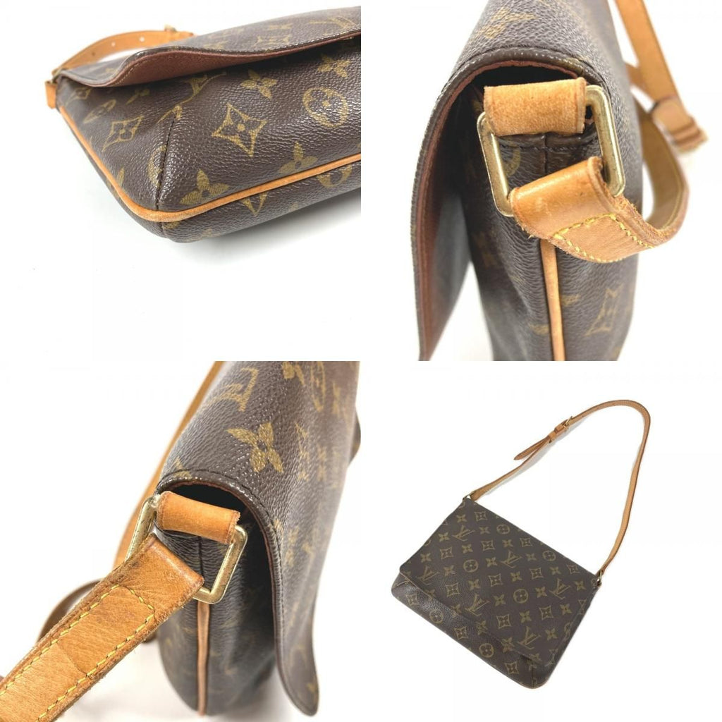 Louis Vuitton Shoulder Bag Musette Tango Monogram Canvas Brown — view 7