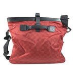 Louis Vuitton Shoulder Bag Sora No Leather Nylon Red — view 2