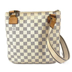 Louis Vuitton Shoulder Bag Pochette Bosfoll Damier Azur Canvas White — view 2