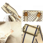 Louis Vuitton Shoulder Bag Pochette Bosfoll Damier Azur Canvas White — view 8
