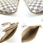 Louis Vuitton Shoulder Bag Pochette Bosfoll Damier Azur Canvas White — view 7