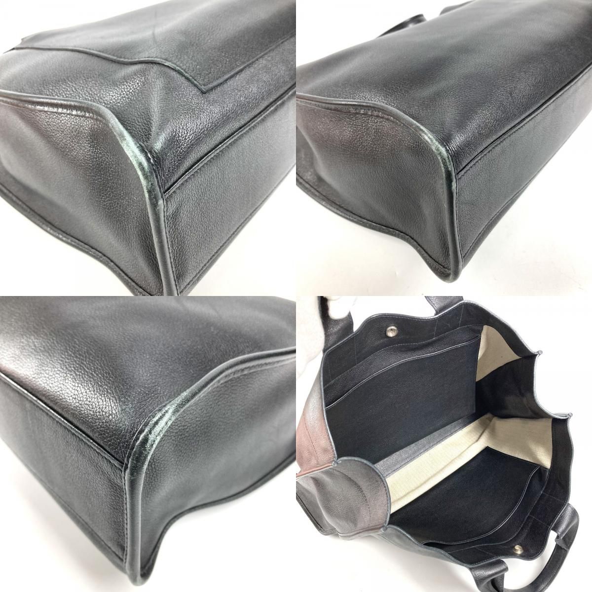 Hermes Tote Sac Berlan 40 Leather Black — view 7