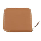 Hermes Coin Case Azappu Compact Silk in Gold Silver — view 3
