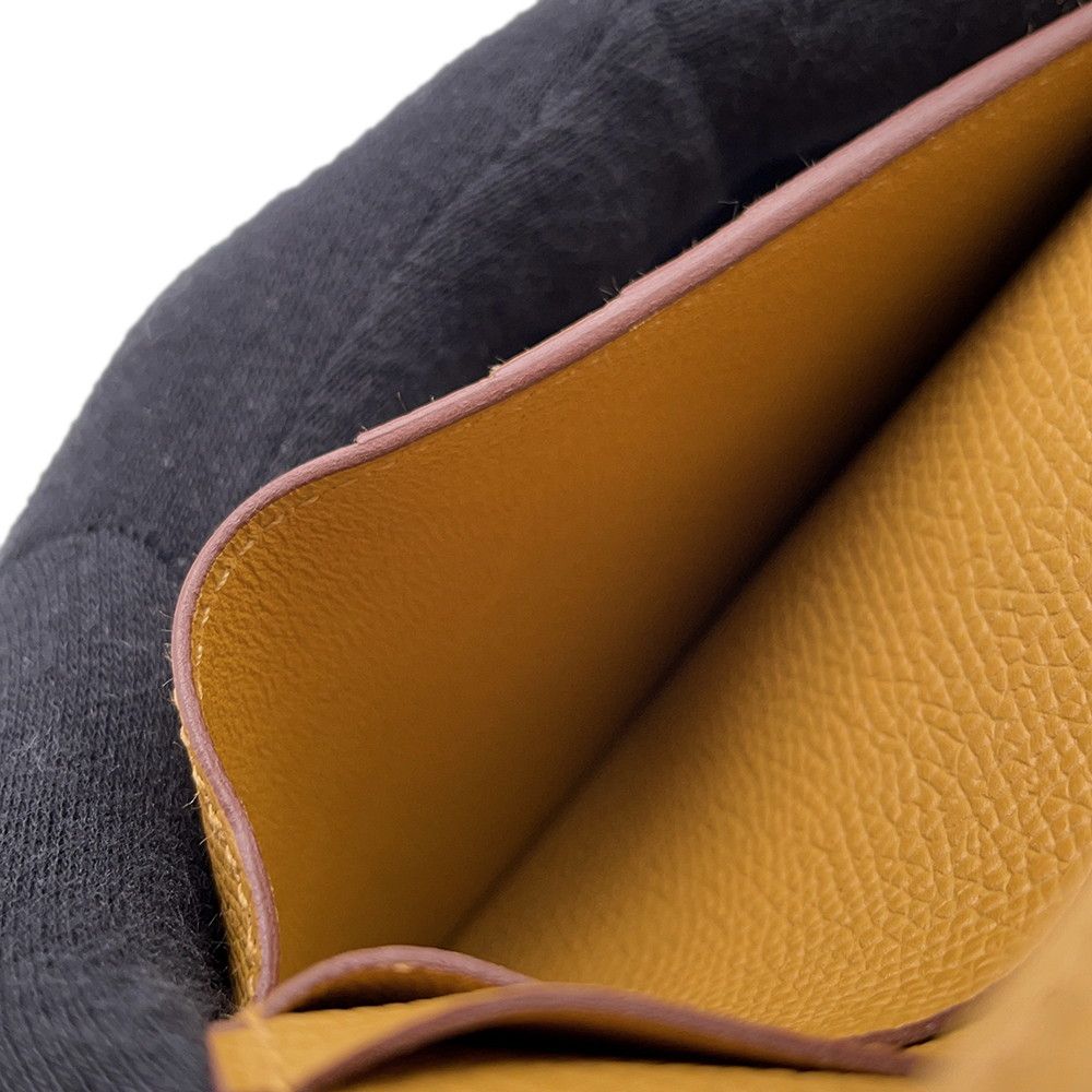 Hermes Bifold Wallet Bearn Compact Sesame Gold Epsom — view 9