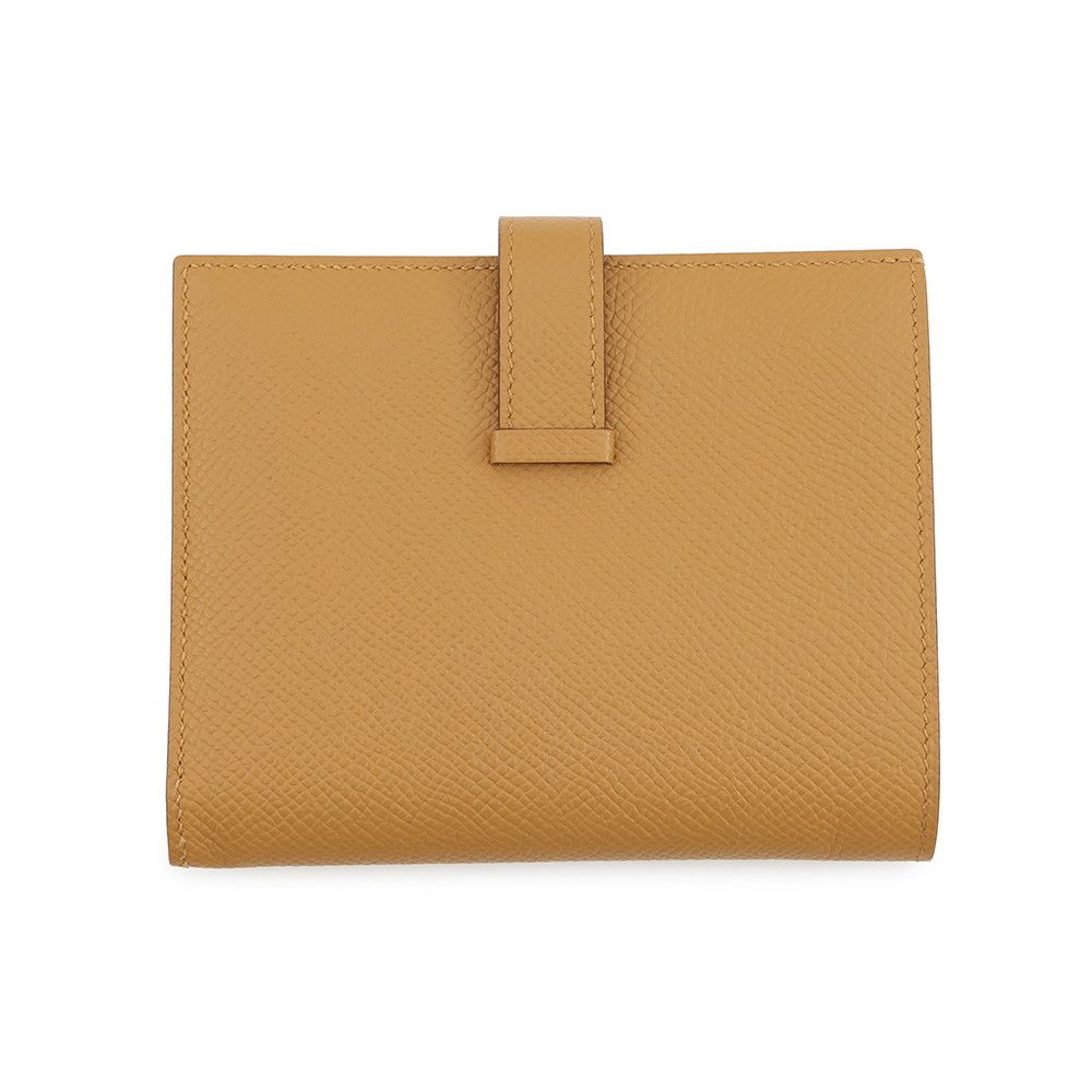 Hermes Bifold Wallet Bearn Compact Sesame Gold Epsom — view 3