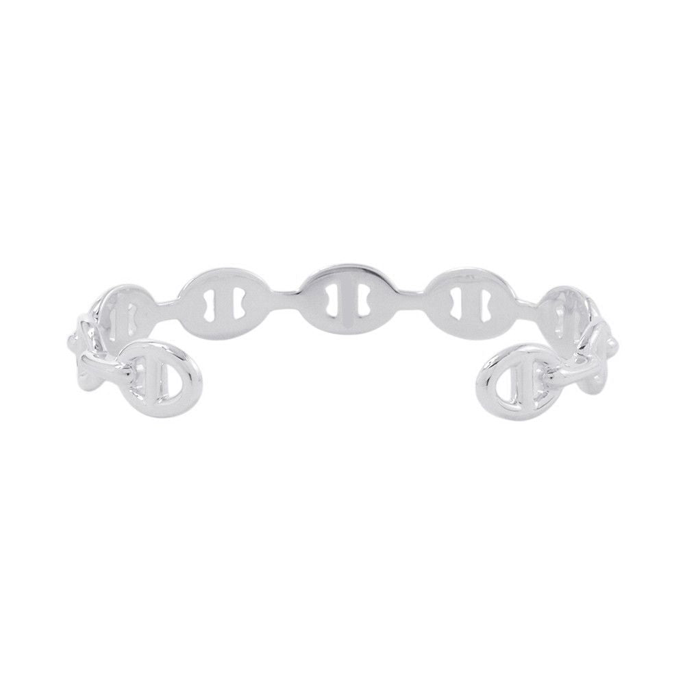 Hermes Bracelet Chaine D'ancre Bangle Silver — view 3