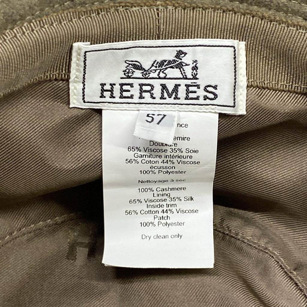 Hermes Hat 57 Gray Beige Series Cashmere — view 5
