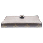 Louis Vuitton Monogram Agenda Book Cover Notebook Binder Brown Leather Gold — view 3