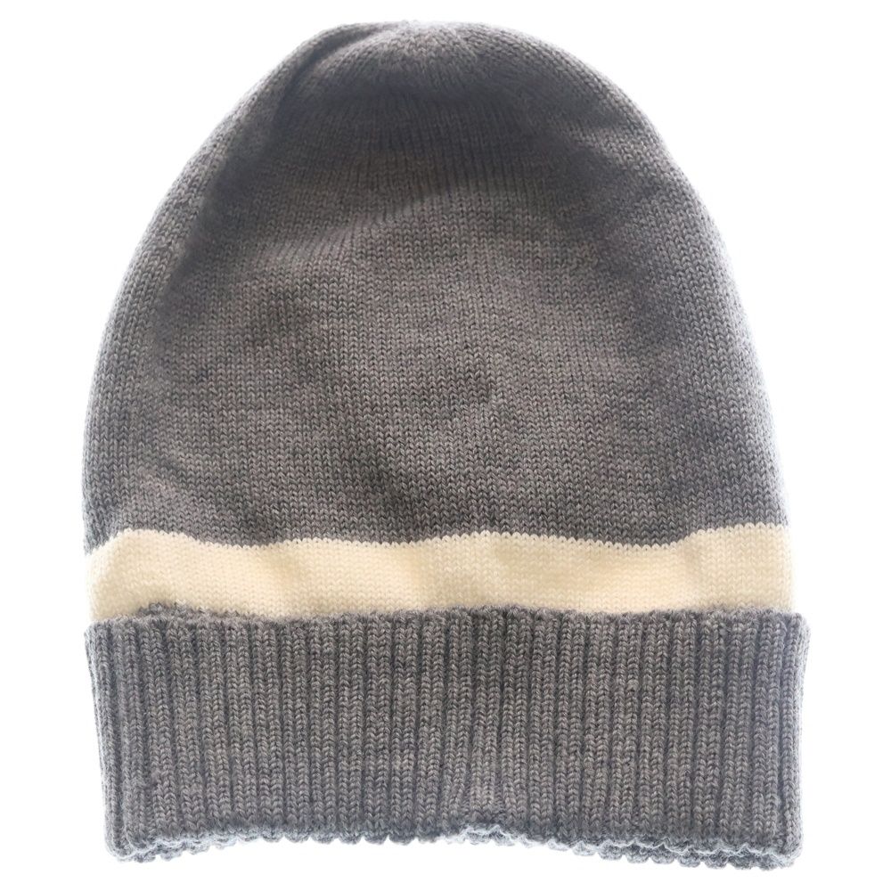Gucci Double Knit Hat Gray White — view 2