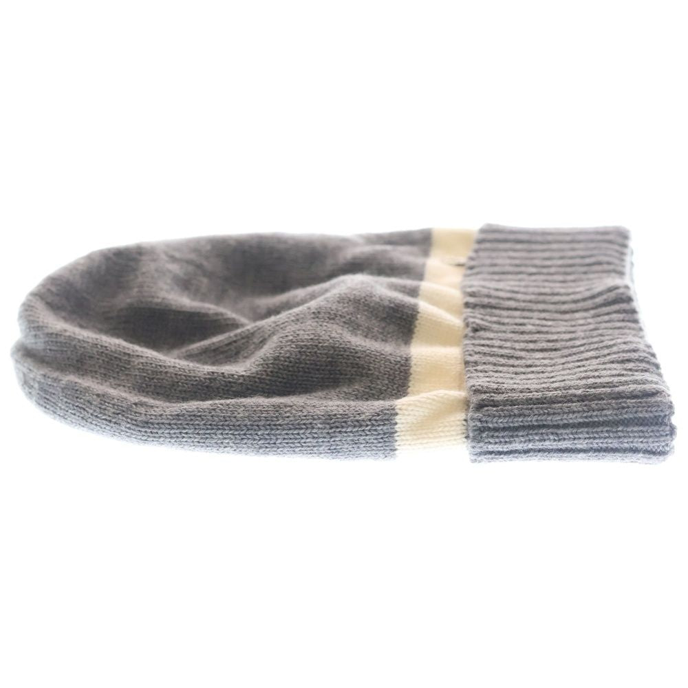 Gucci Double Knit Hat Gray White — view 4