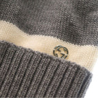 Gucci Double Knit Hat Gray White — view 5