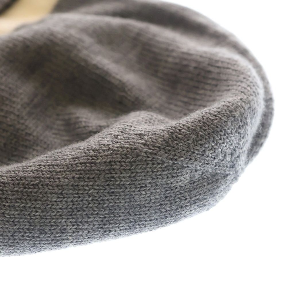 Gucci Double Knit Hat Gray White — view 6