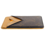 Louis Vuitton Monogram Macassar Card Holder Magnet Case Orange Brown — view 3