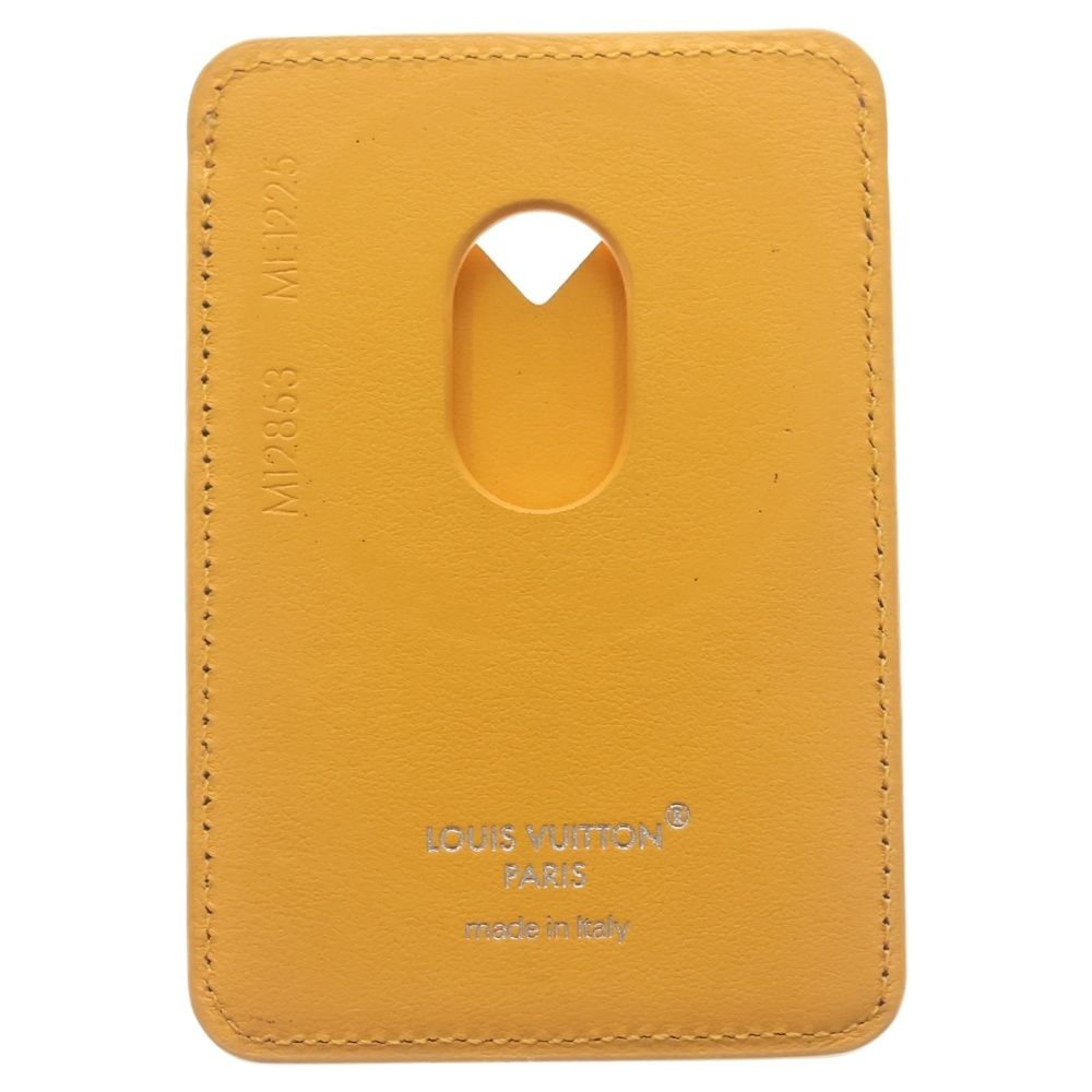 Louis Vuitton Monogram Macassar Card Holder Magnet Case Orange Brown — view 2