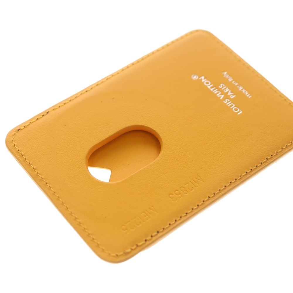 Louis Vuitton Monogram Macassar Card Holder Magnet Case Orange Brown — view 5