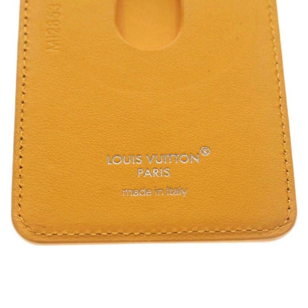 Louis Vuitton Monogram Macassar Card Holder Magnet Case Orange Brown — view 6