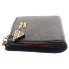 Prada Saffiano Bifold Wallet Black Leather — view 3