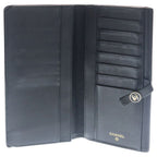 Chanel Coco Button Flap Leather Wallet Bifold Black — view 4