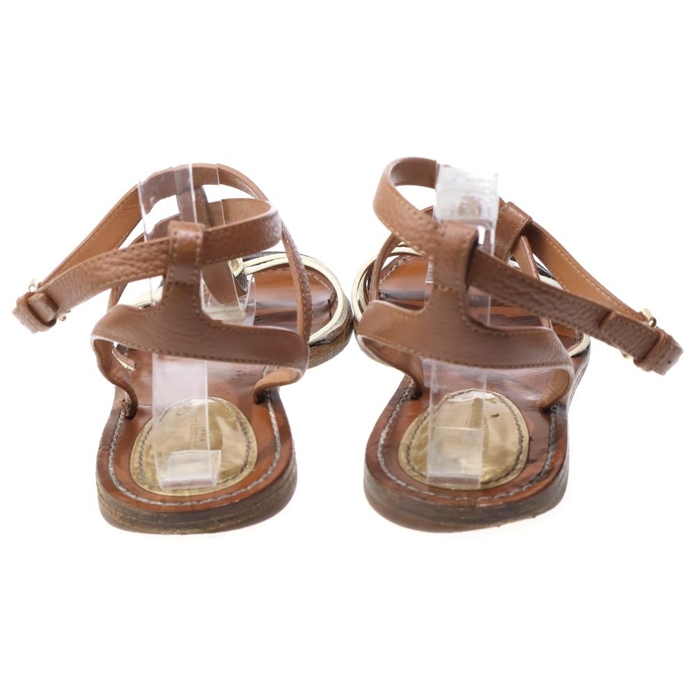 Louis Vuitton Explorer Line Sandals Mule Brown White — view 3