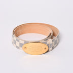 Louis Vuitton Ceinture Voyage 35 Damier Azur Belt Leather 85/34 — view 2