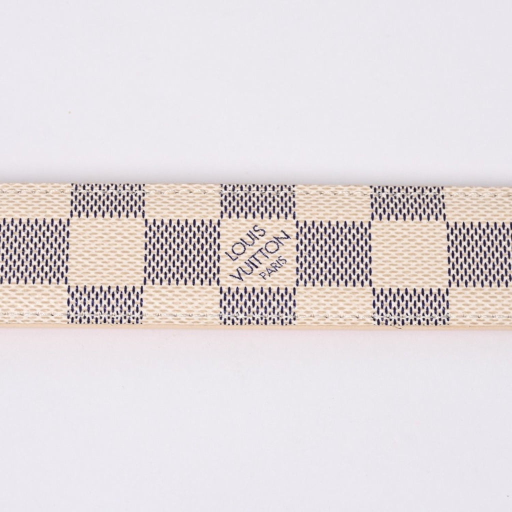 Louis Vuitton Ceinture Voyage 35 Damier Azur Belt Leather 85/34 — view 7