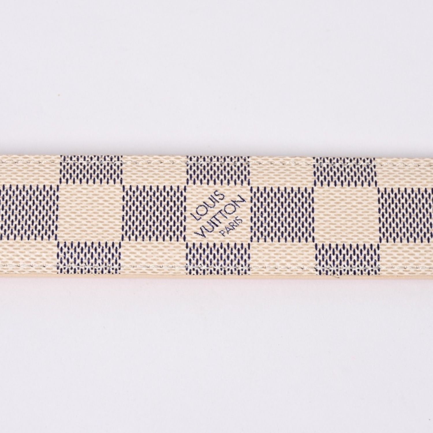 Louis Vuitton Ceinture Voyage 35 Damier Azur Belt Leather 85/34 — view 7