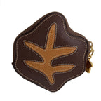 Celine Autumn Leaves Motif Coin Case Leather — view 2