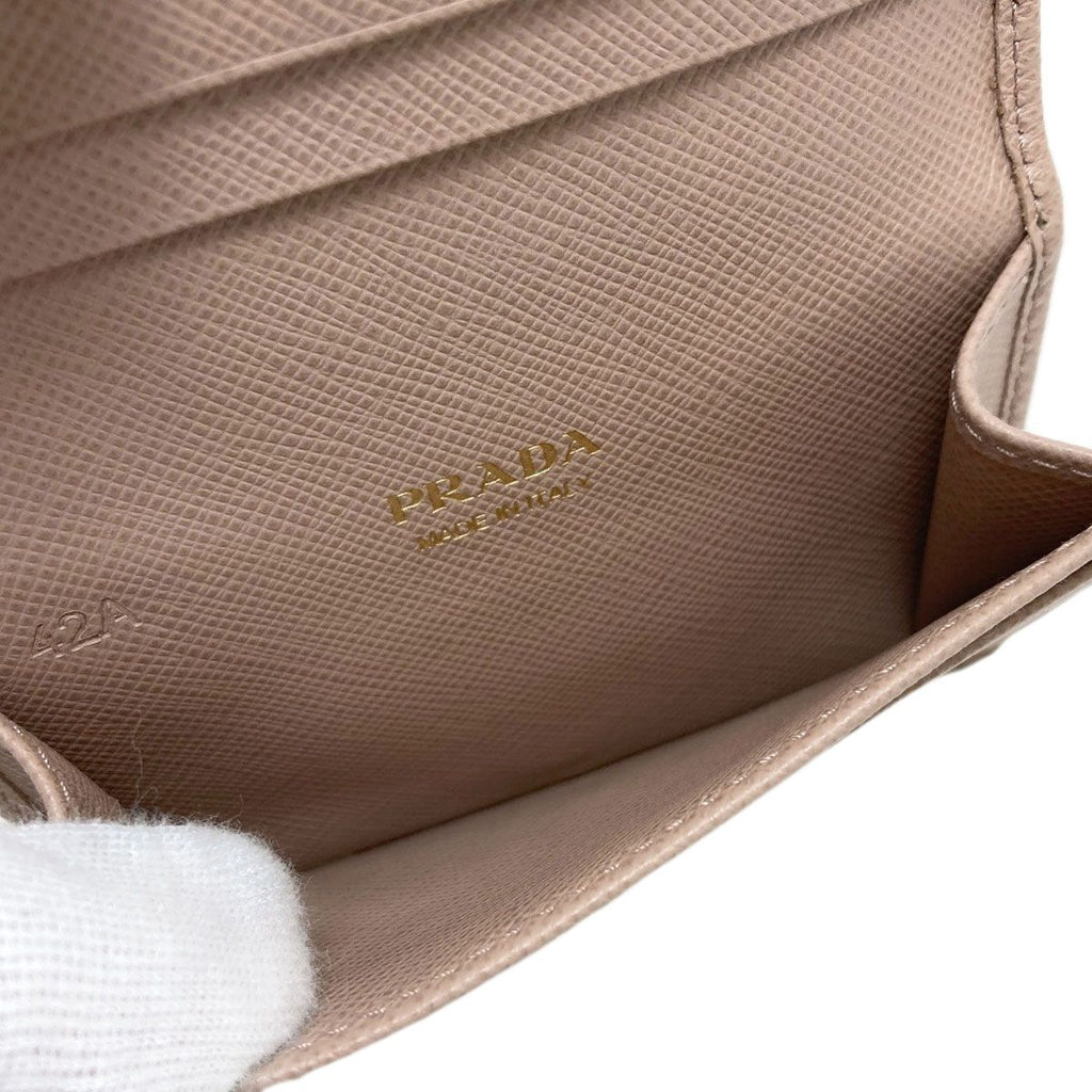 Prada Logo Card Case Leather — view 5