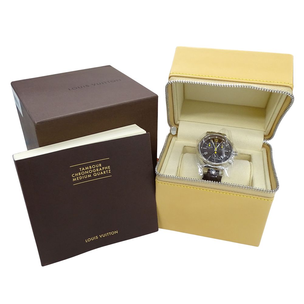 Louis Vuitton Watch Boys Tambour Chronograph Date Quartz Stainless Steel — view 7